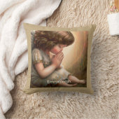Coussin Prier Petite fille Angel Radiant Halo Lumière (Couverture)
