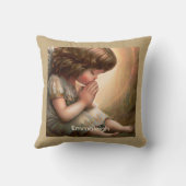 Coussin Prier Petite fille Angel Radiant Halo Lumière (Verso)