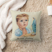 Coussin Prière bénie par garçon religieux vintage de (Couverture)