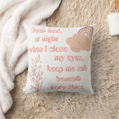 Coussin Prière chrétienne pour enfants rose | (Couverture)