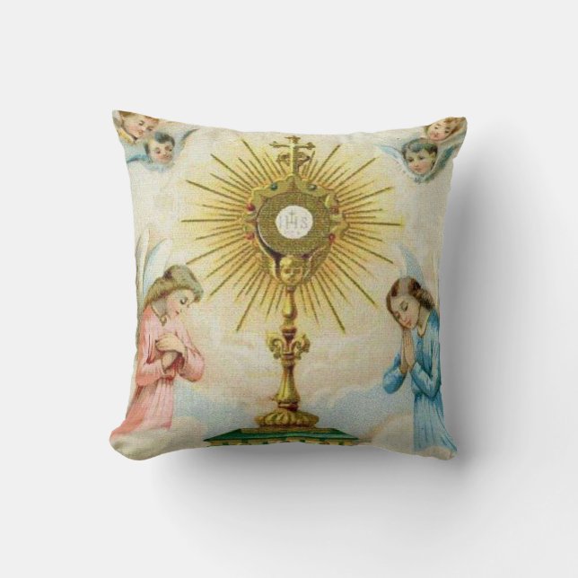 Coussin Prière d'anges de Fatima (Recto)