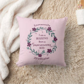 Coussin PRIÈRE DE BÉNÉDICTION RÉPONDANT À DIEU | PINK Flor (Couverture)