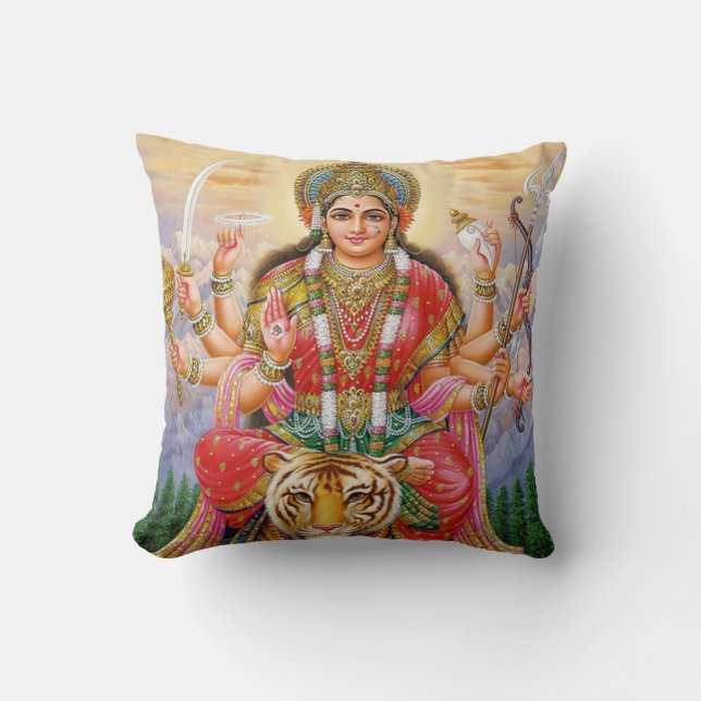 Coussin Prière de Maa Kali belle (Recto)