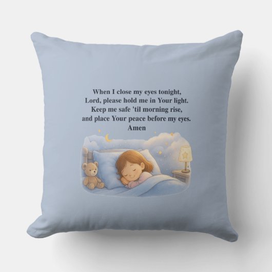 Coussin Prière des enfants (Recto)