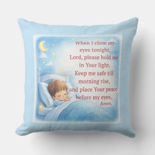 Coussin Prière du coucher pour les enfants