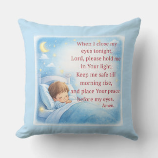 Coussin Prière du coucher pour les enfants
