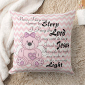 Coussin Prière Ours d'ange et Chevron Motif/Oreiller à lan (Couverture)