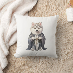 Coussin Priest King Siberian Husky Dog