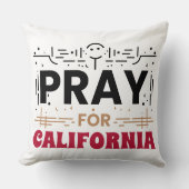 Coussin Priez pour la Californie ・ Soutien à CA (Recto)