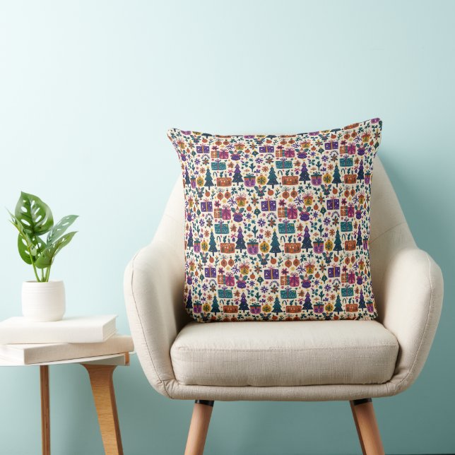 Coussin primitif d'arbre de Noël (Chaise)