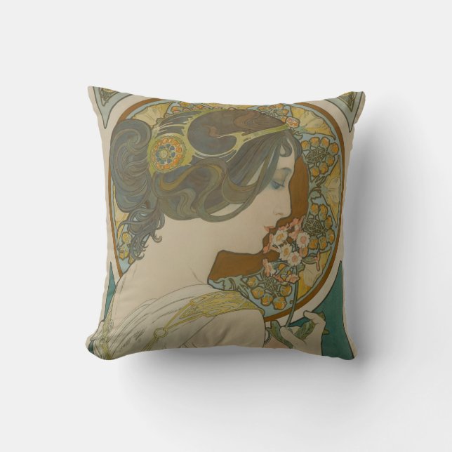 Coussin Primrose par Alphonse Mucha (1899) (Recto)