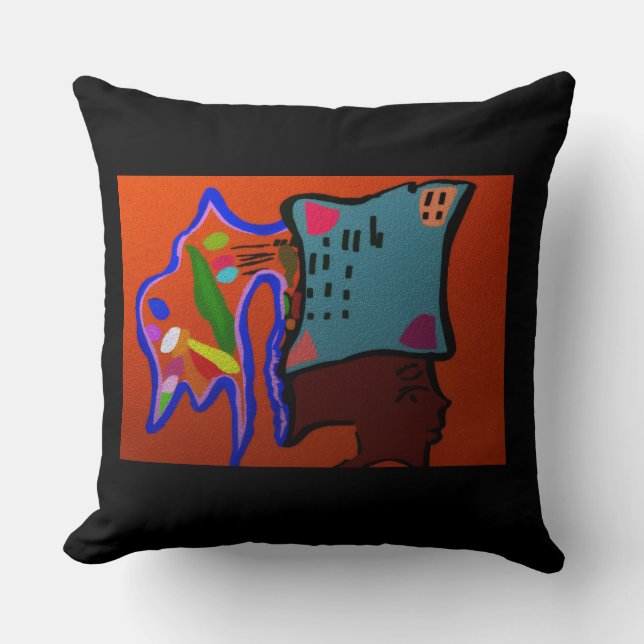Coussin Prince gladiateur africain (Recto)