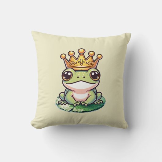 Coussin Prince Grenouille dans une chambre de nursery de c (Recto)