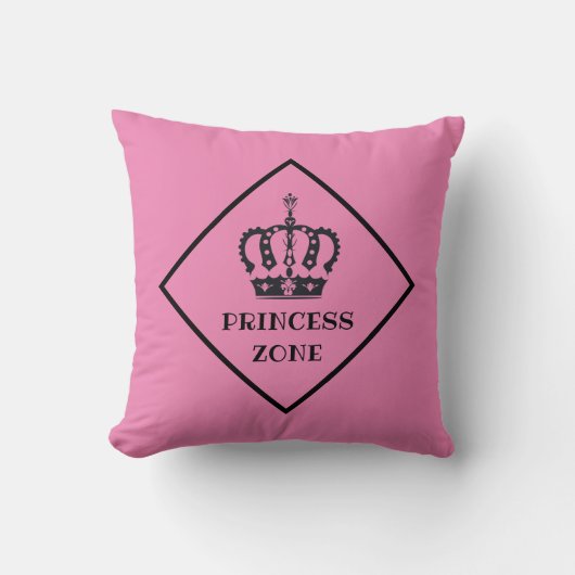 Coussin Princess Zone Girl Rose (Recto)