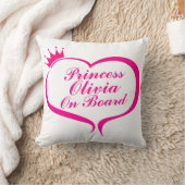 Coussin "Princesse à bord" (Couverture)