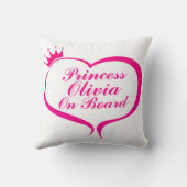Coussin "Princesse à bord" (Verso)