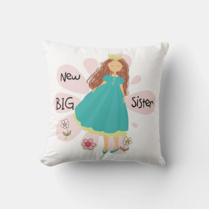 Coussin Princesse Big Soeur Cheveux Brown
