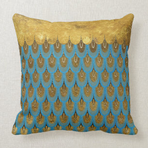 Coussin Princesse brillante Mermaid Glitter Scales d'or