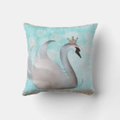 Coussin Princesse cygne faux or paillettes conte de fée pe (Verso)