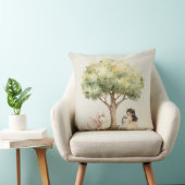 Coussin Princesse de conte de fée à l'aquarelle Fantaisist (Chaise)