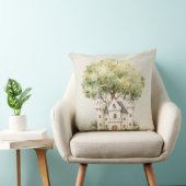 Coussin Princesse de conte de fées à l'aquarelle Fantaisis (Chaise)