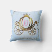 Coussin Princesse d'Or Carrosse Histoire Bleue (Verso)