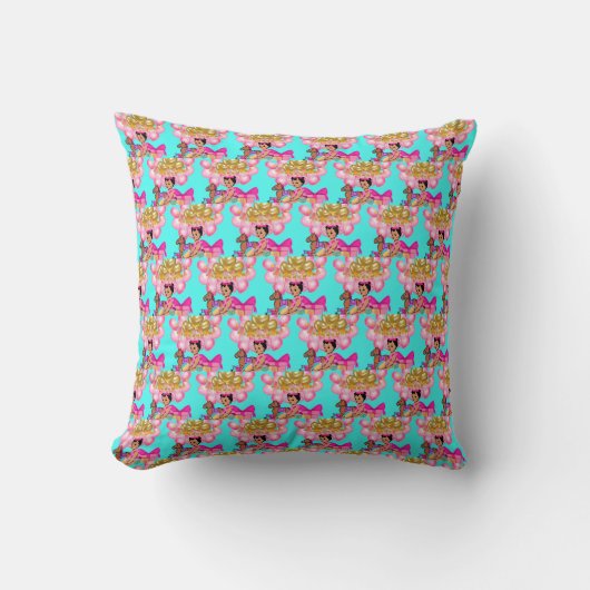 Coussin Princesse en rose (Recto)