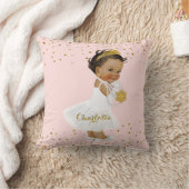 Coussin Princesse ethnique Ballerina Nursery Name d'or (Couverture)