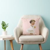 Coussin Princesse ethnique Ballerina Nursery Name d'or (Chaise)