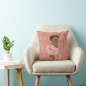 Coussin Princesse ethnique dans des parties scintillantes (Chaise)