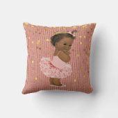 Coussin Princesse ethnique dans des parties scintillantes (Verso)