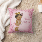 Coussin Princesse ethnique personnalisée Glamour rose (Couverture)