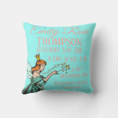 Coussin Princesse Godmother Magical Birth Stats de contes (Verso)
