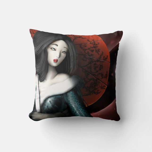Coussin Princesse japonaise - Taketori Monogatari (Recto)