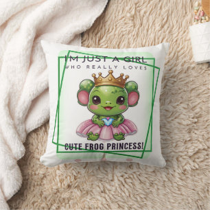 Coussin Princesse Kawaii Frog Imprimer