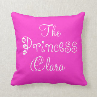 Coussin Princesse nommée personnalisée Clara Pillow