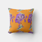 Coussin Princesse Queue de Cheval Orange (Recto)