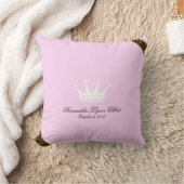Coussin Princesse rose Crown Custom Baby Pillow (Couverture)