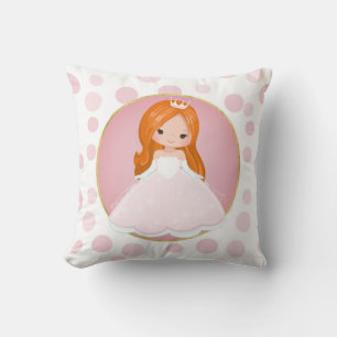 Coussin Princesse rose rousse