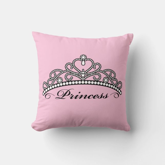 Coussin Princesse Tiara Pillow (arrière - plan rose) (Recto)