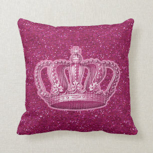 Coussin Princesse vintage Crown sur l'étincelle de parties