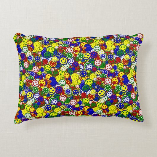 Coussin principal à perles faciales-ACCENT JAUNE (Devant)