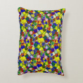 Coussin principal à perles faciales-ACCENT JAUNE (Dos(Vertical))