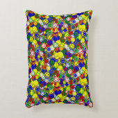 Coussin principal à perles faciales-ACCENT JAUNE (Devant(Vertical))