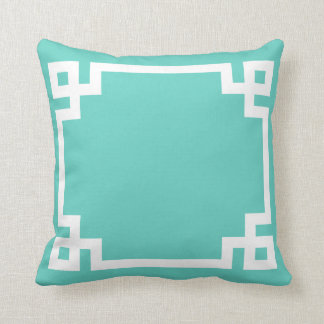 Coussin principal grec de bleu de ciel