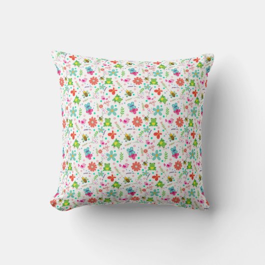 Coussin Printemps dans le jardin (Recto)