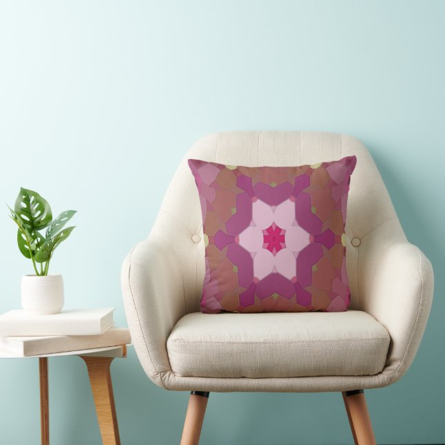 Coussin Printemps en rose..... (Chaise)