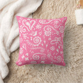 Coussin printemps en rose et blanc (Couverture)