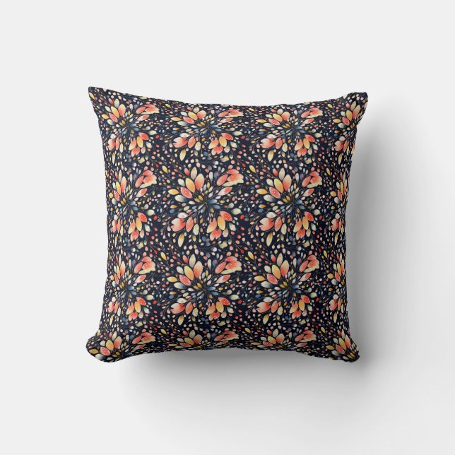 Coussin Printemps éveillé : une explosion de fleurs (Recto)