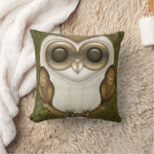 Coussin Prise de bec le hibou de grange (Couverture)